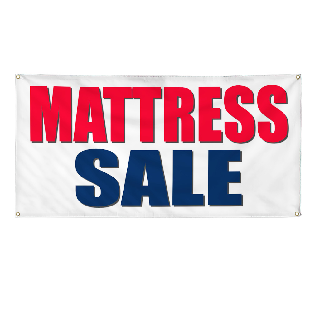 MATTRESS SALE Business 3 ft x 6 ft Banner Sign w/6 Grommets | eBay