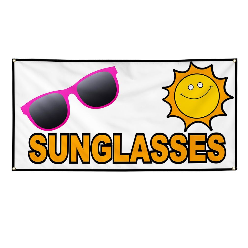 Sunglasses Business Vinyl Banner Sign W/ Grommets | eBay