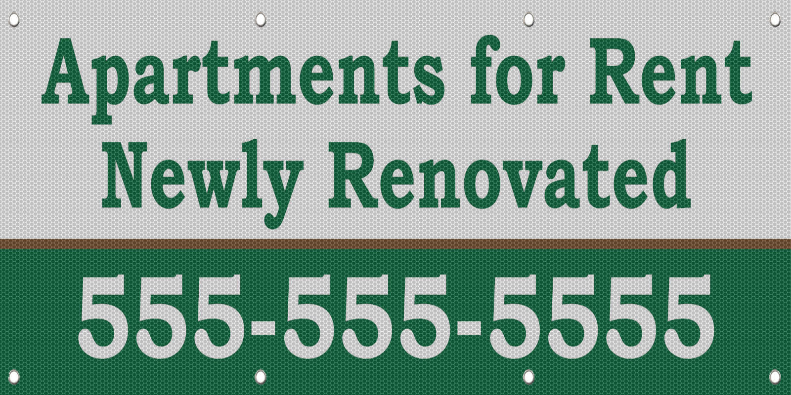 Apartments For Rent Newly Renovated Custom Vinyl Banner Sign With