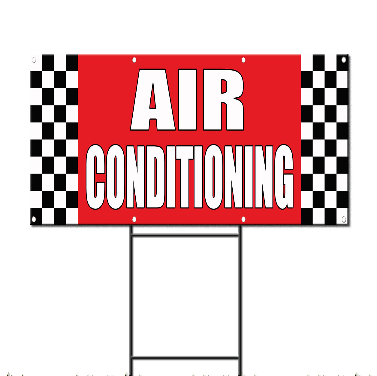 Air Conditioning Auto Body Shop Car Repair Plastic Yard Sign /FREE