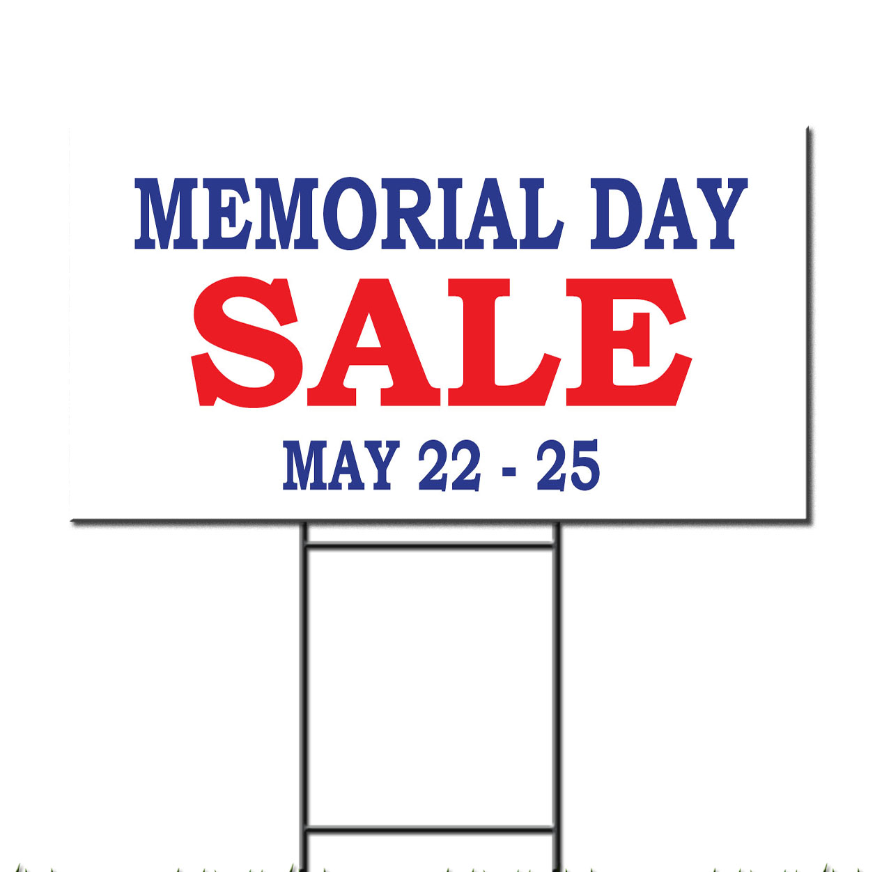 Memorial Day Sale May 22 25 Custom Corrugated Plastic Yard Sign /FREE Stakes eBay