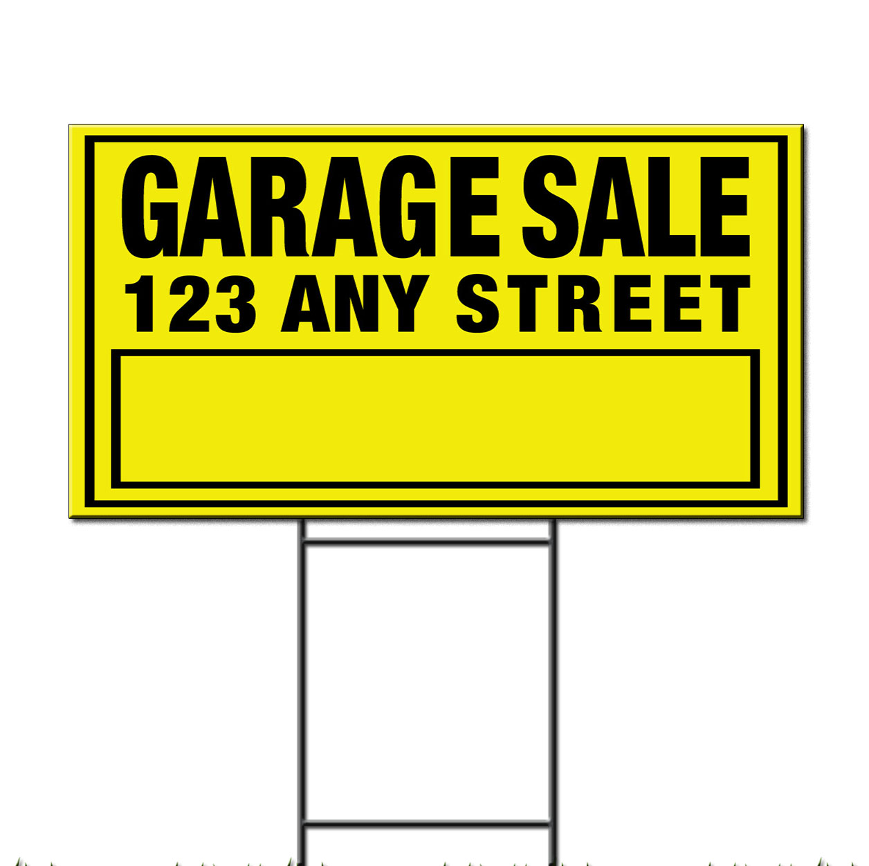 Garage Sale Custom Corrugated Plastic Yard Sign /Free Stakes eBay