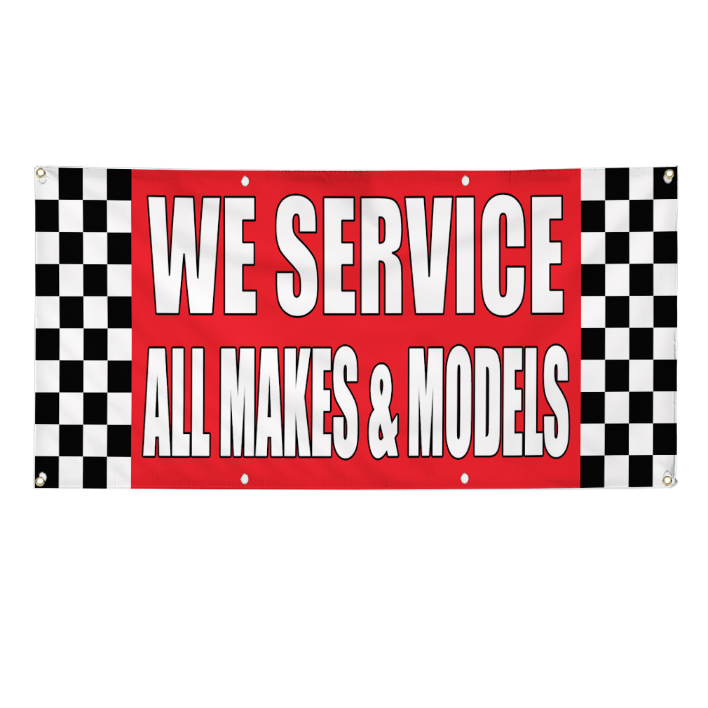 Vinyl Banner Multiple Options We Service All Makes & Models Auto Body Shop