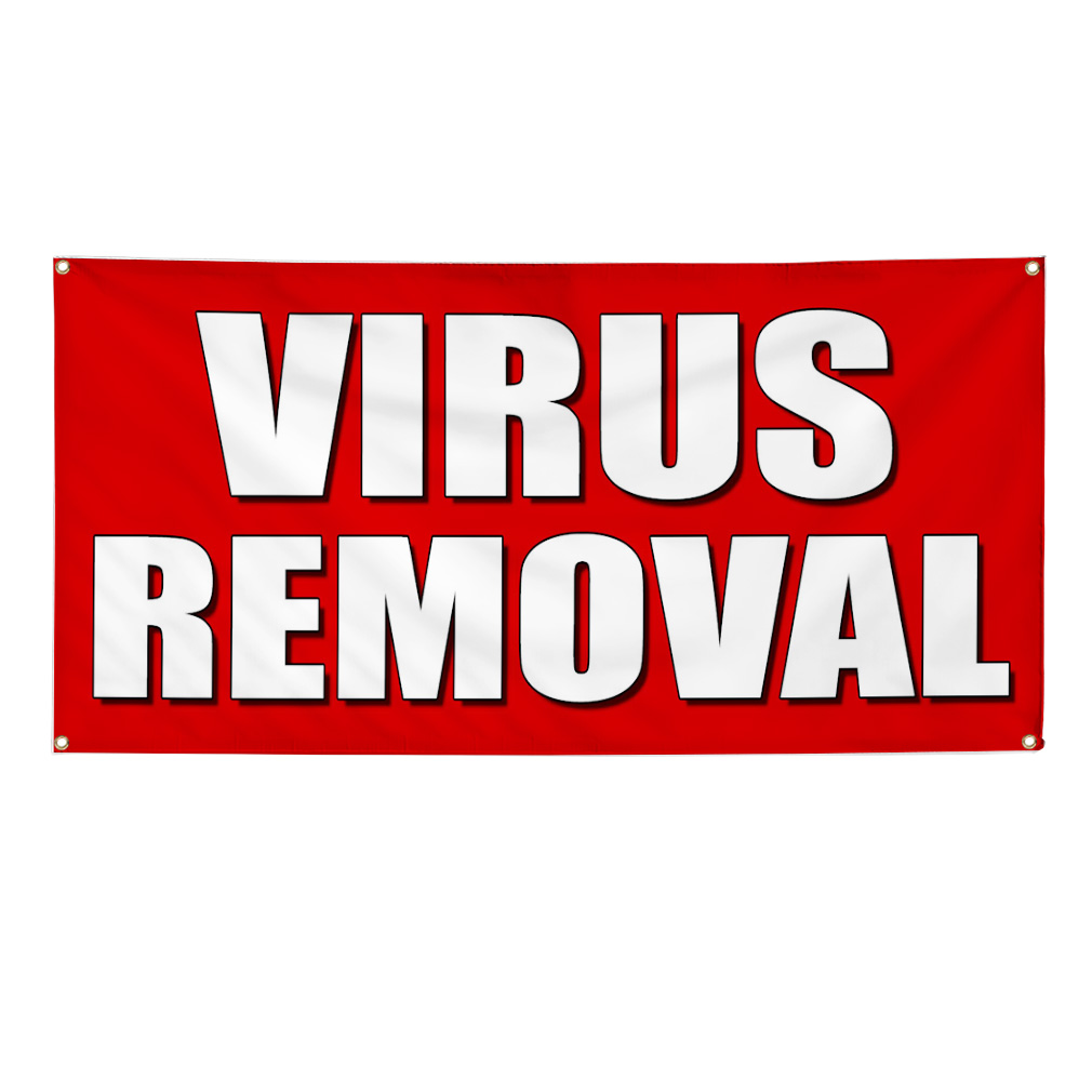 Vinyl Banner Multiple Options Virus Removal Computers Promotion Business Outdoor