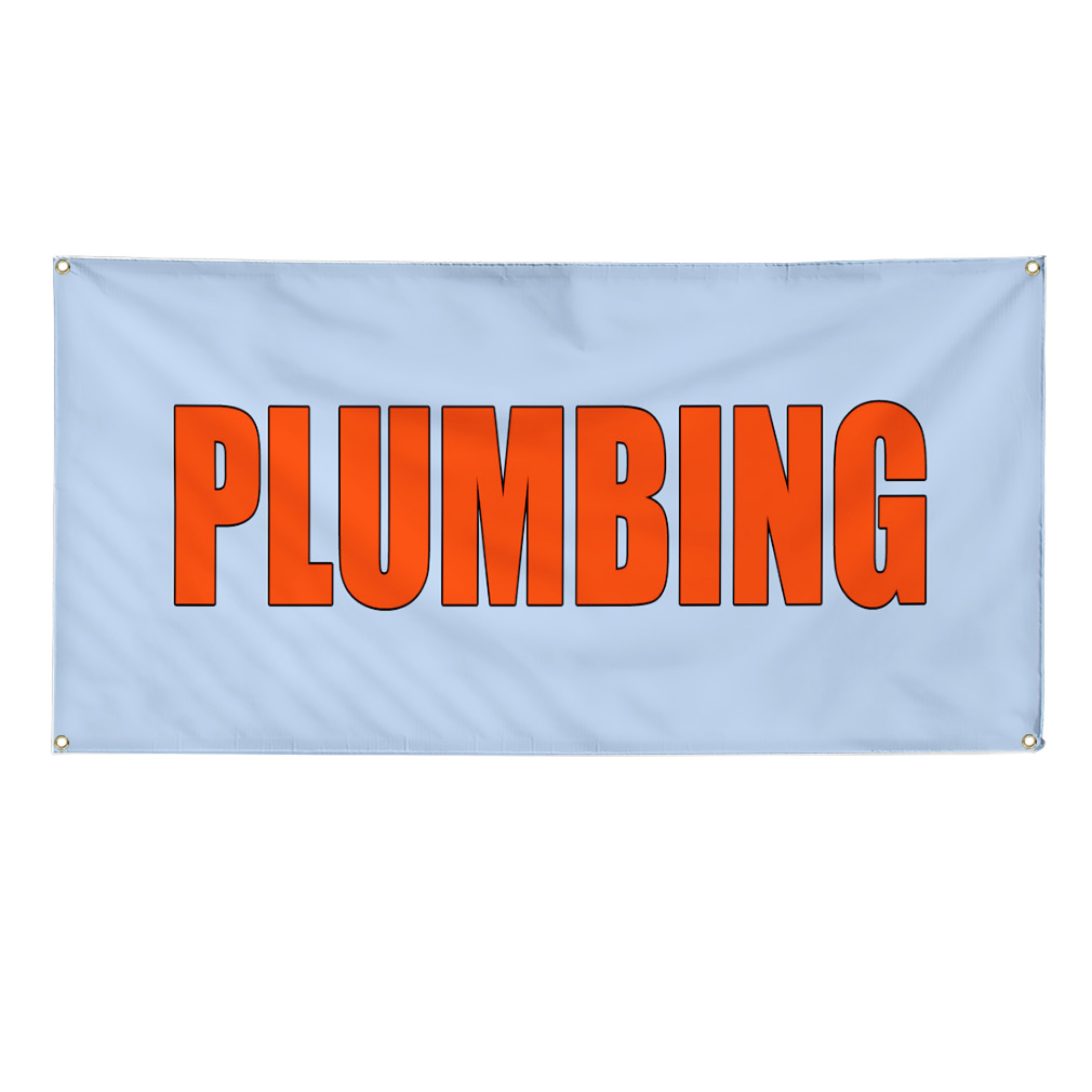 Vinyl Banner Multiple Options Plumbing Plumber Business Plumbing Outdoor