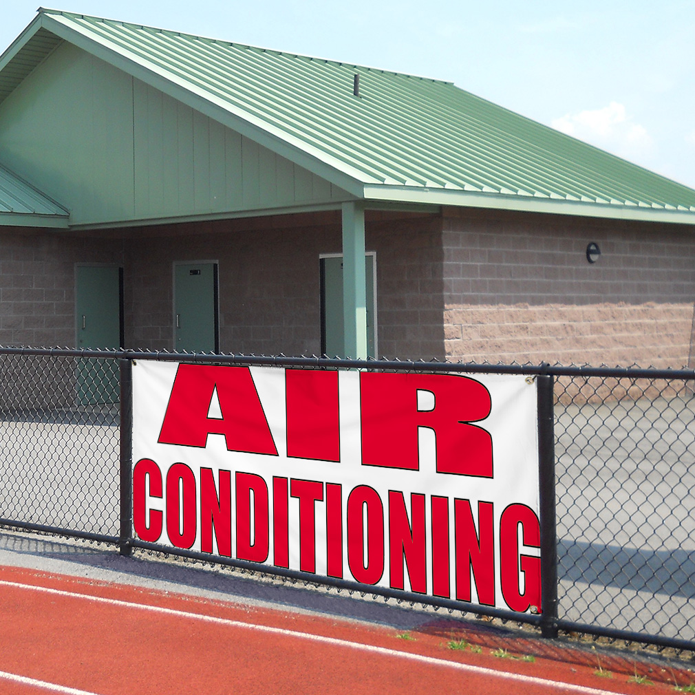 Vinyl Banner Multiple Options Air Conditioning Auto Body Shop Car