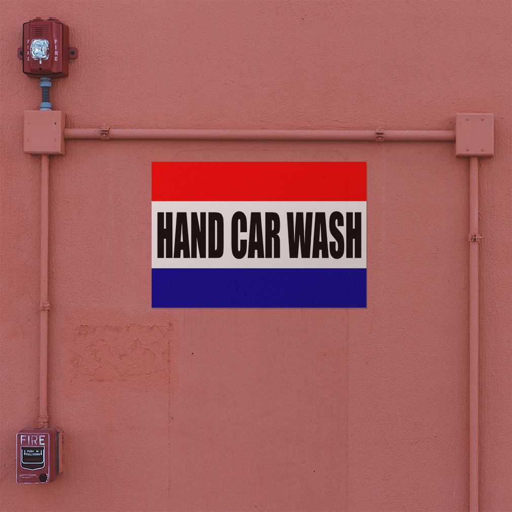 Decal Stickers Hand Car Wash Body Shop Repair Business Vinyl Store Sign ...
