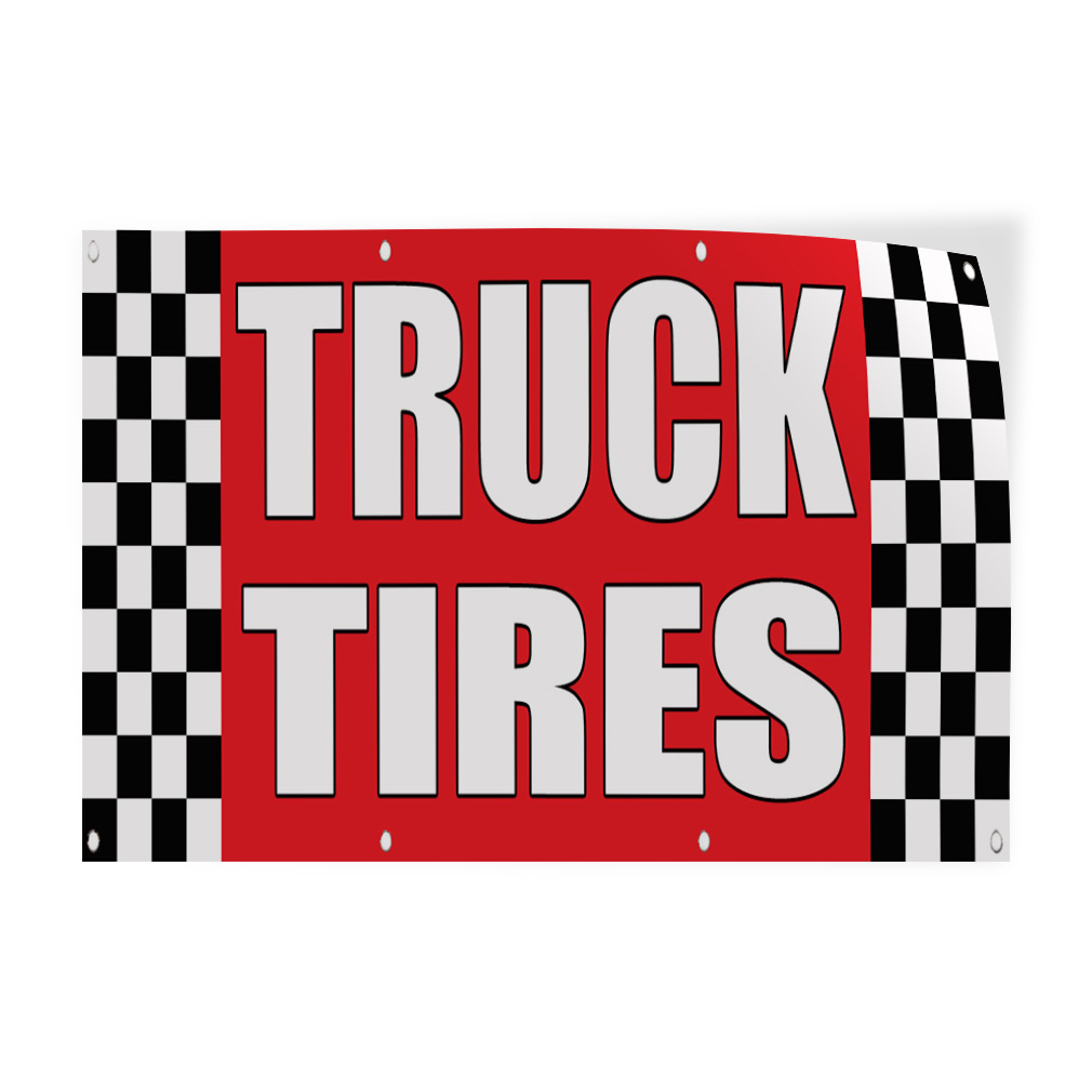 Decal Stickers Truck Tires Auto Body Shop Car Repair Vinyl Store Sign Label