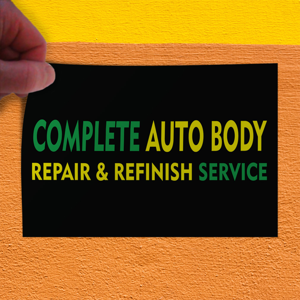 Decal Stickers Complete Auto Body Repair & Refinish Service Store Sign ...