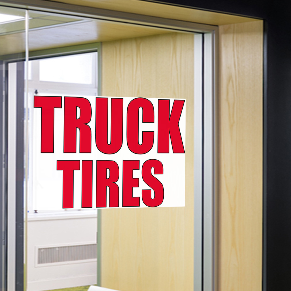 Decal Stickers Truck Tires Auto Body Shop Car Repair Vinyl Store Sign ...