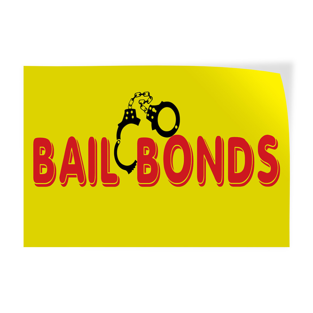 Decal Stickers Bail Bonds Promotion Business Vinyl Store Sign Label - Picture 7 of 10