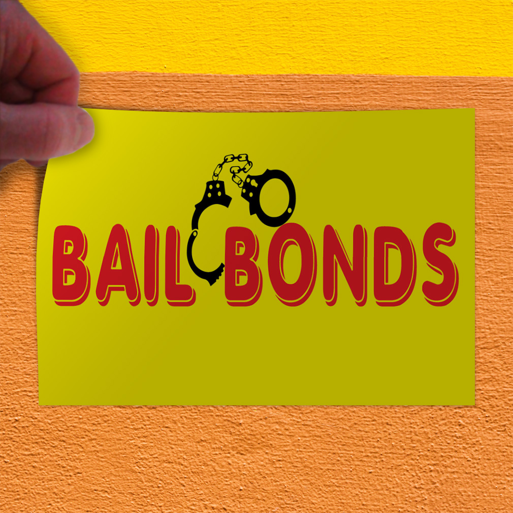 Decal Stickers Bail Bonds Promotion Business Vinyl Store Sign Label - Picture 9 of 10