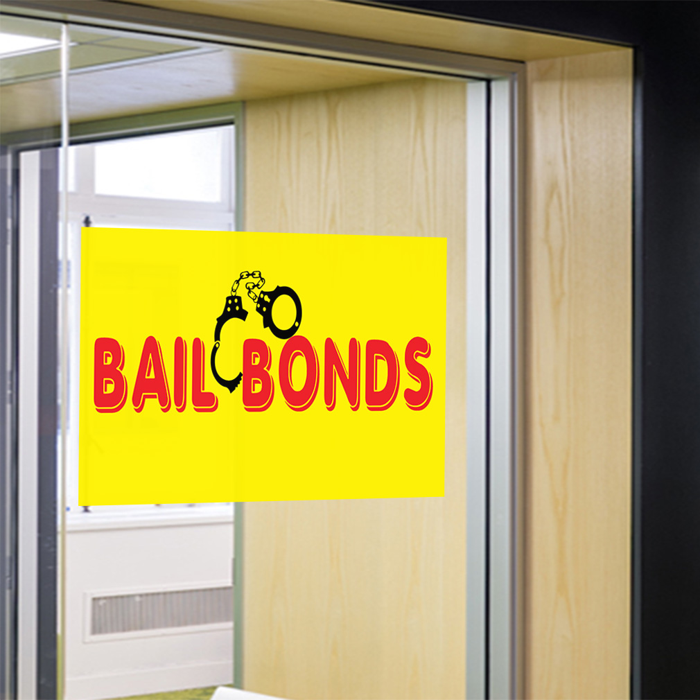 Decal Stickers Bail Bonds Promotion Business Vinyl Store Sign Label - Picture 10 of 10