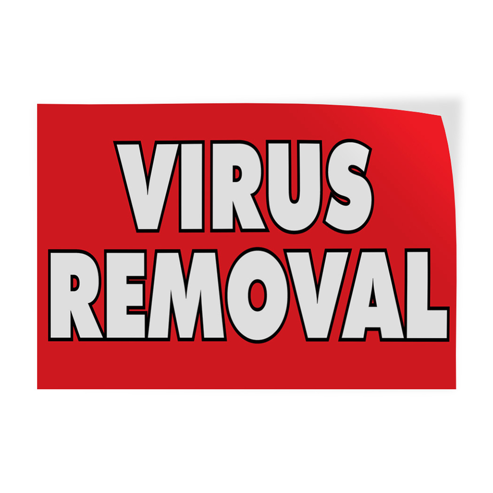 Decal Stickers Virus Removal Computers Promotion Business Vinyl Store ...